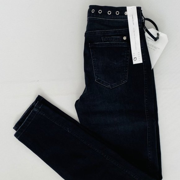 Current/Elliott The 7-Pocket High-Rise Stilleto Studded Jeans Luminary - Picture 6 of 6